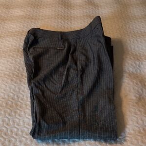Women's Gray Pinstripe Pants